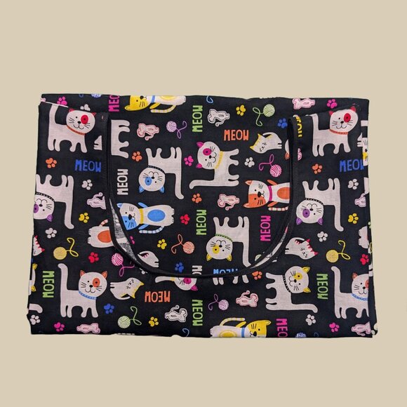Cat Print Reusable & Foldable Shopping Bag - Picture 5 of 7